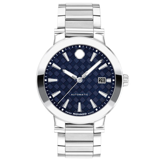 Stainless Steel Case & Bracelet/Blue Dial