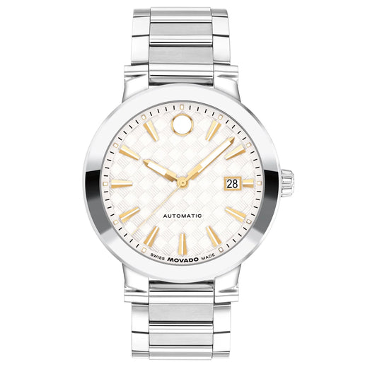 Stainless Steel Case & Bracelet/White Dial