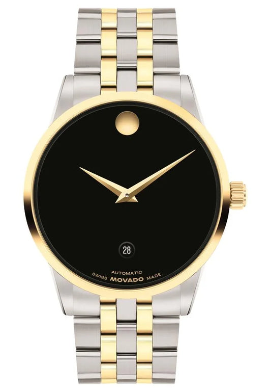SS/Yellow Gold PVD Steel Case & Bracelet/Black Dial