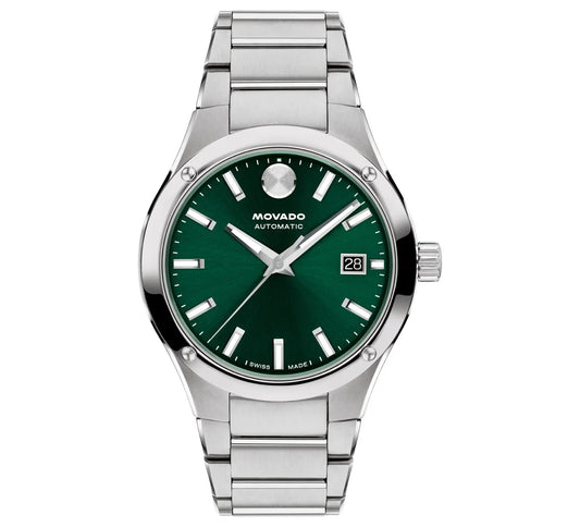 Stainless Steel Case & Bracelet/Green Dial