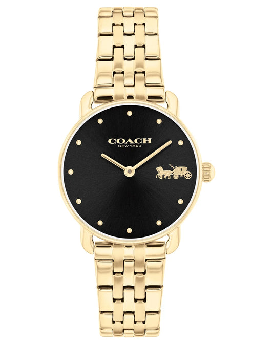 Gold Plated Case & Bracelet/Black Sunray Dial