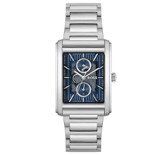 Stainless Steel Case & Bracelet/Blue Dial