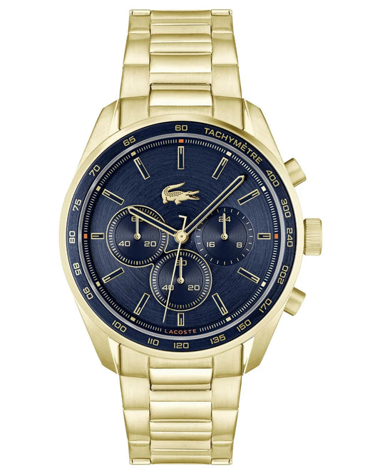 Yellow Gold IP Steel Case & Bracelet/Navy Aluminum bezel/Navy Dial
