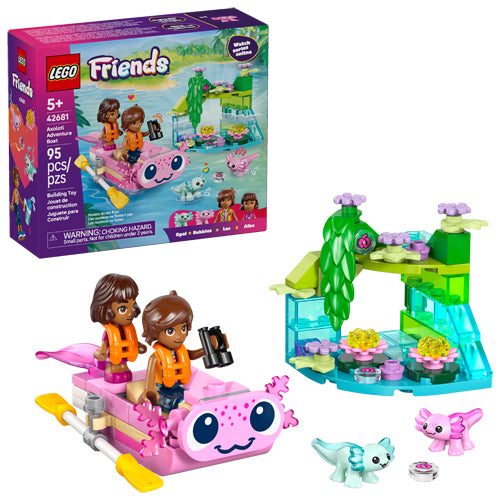 The LEGO® Group Friends Axolotl Adventure Boat Kids Toy Set 42681