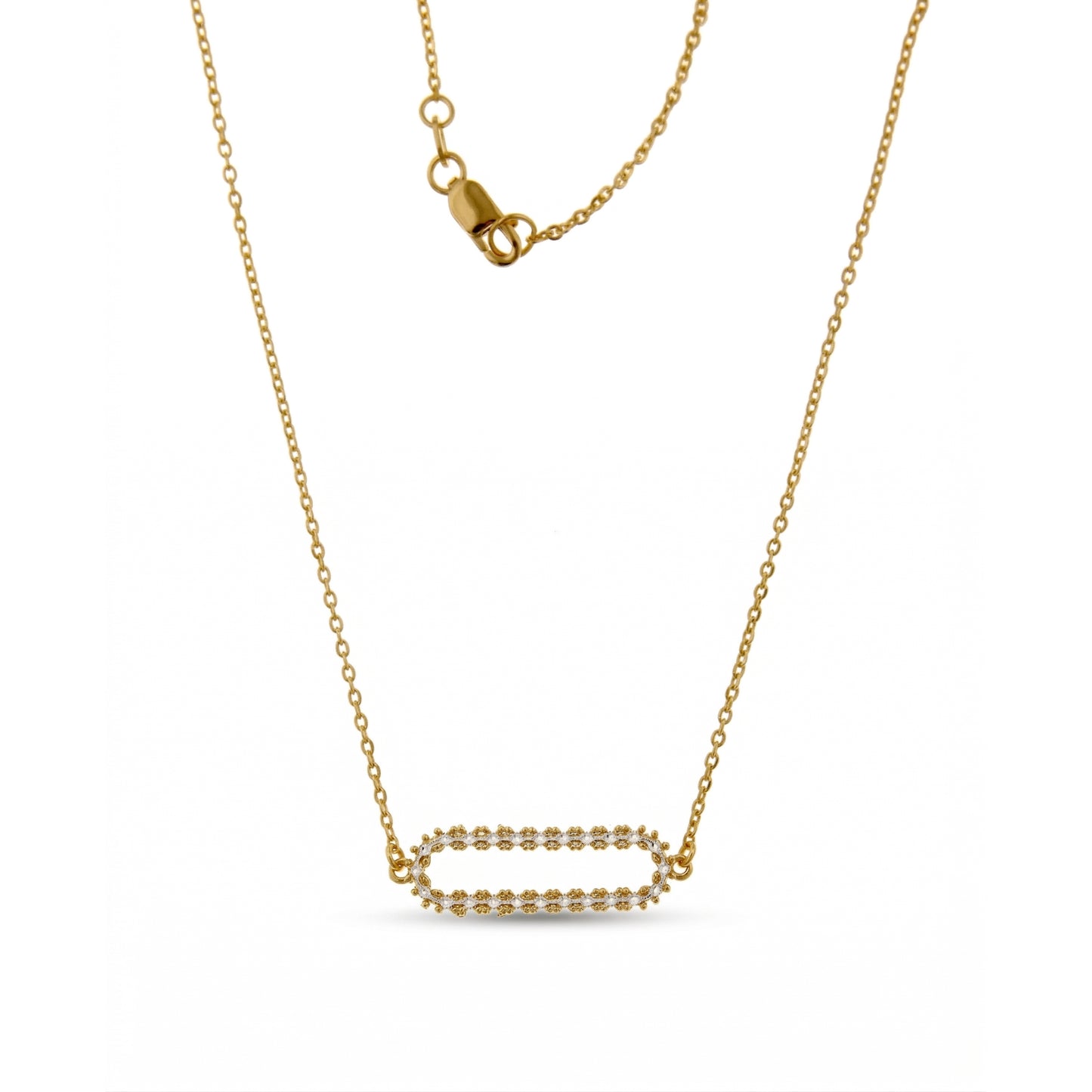 Aspen Ry Starlight Paperclip Necklace