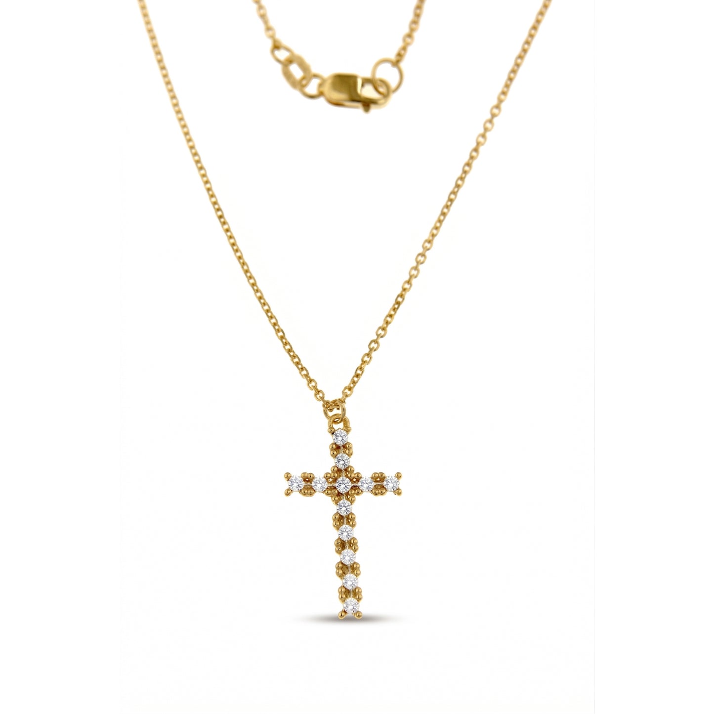Aspen Ry Starlight Cross Necklace