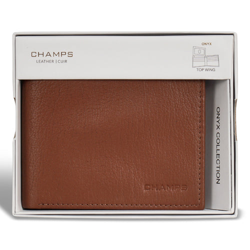 Champs Onyx - Leather Top Wing Wallet