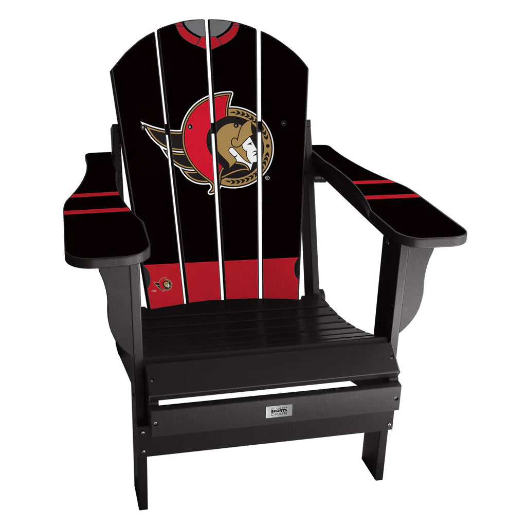 Ma chaise de sport personnalisée en résine Adirondack Jersey pliable de la LNH