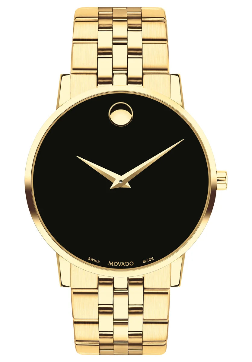 Yellow Gold PVD Finished Case and bracelet/Black Dial