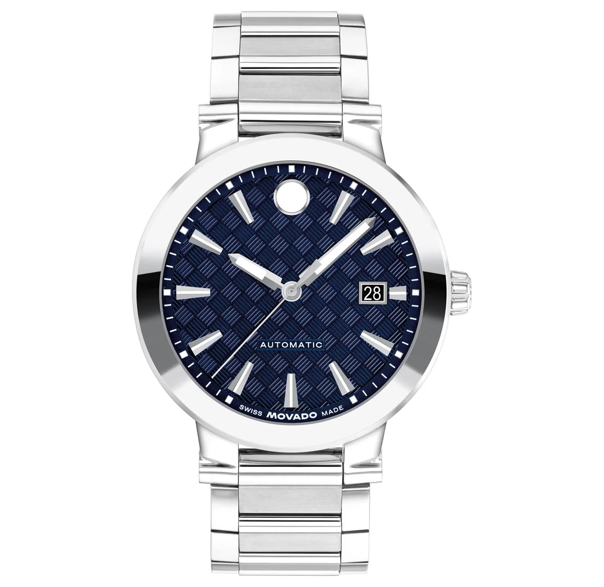Stainless Steel Case & Bracelet/Blue Dial