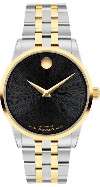 TT/SS Case and Bracelet/Black Sunburst Shimmer Dial/Exhibition Caseback