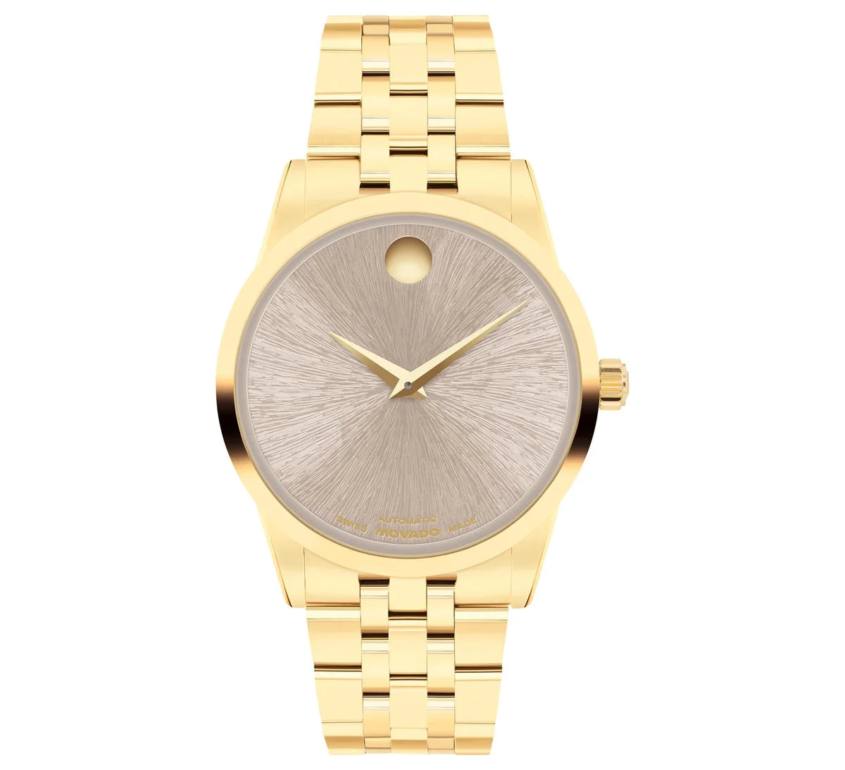 YGPVD Case and Bracelet/Warm Gray Shimmer Dial/Exhibition Caseback