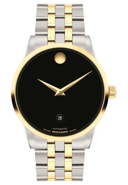 SS/Yellow Gold PVD Steel Case & Bracelet/Black Dial
