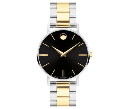SS/Yellow PVD Case & Bracelet/Black Dial with markers