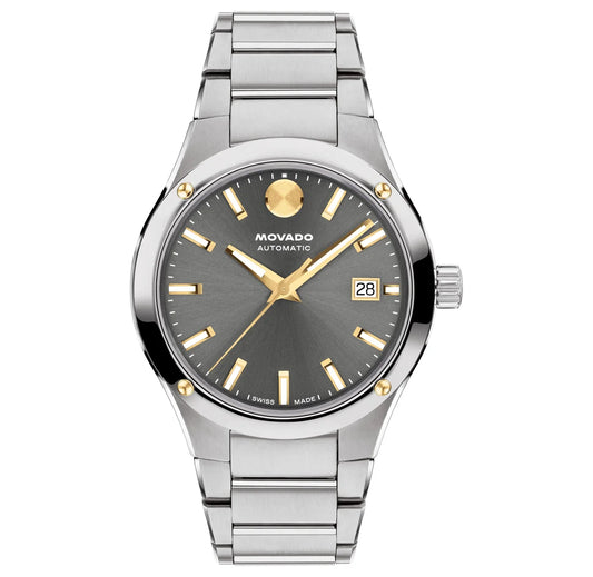 Stainless Steel Case & Bracelet/Grey Dial