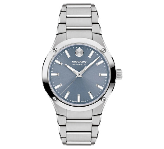 Stainless Steel Case & Bracelet/Light Blue Dial