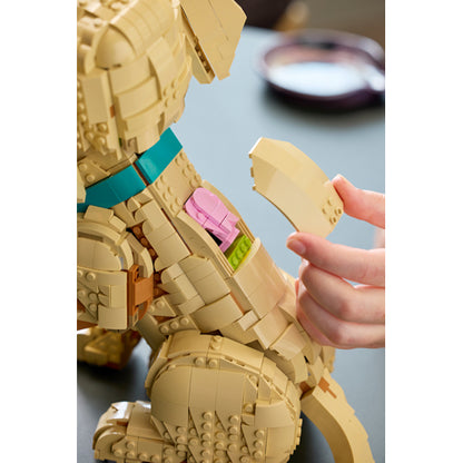 The LEGO® Group Icons Golden Retriever Puppy Building Set 11384