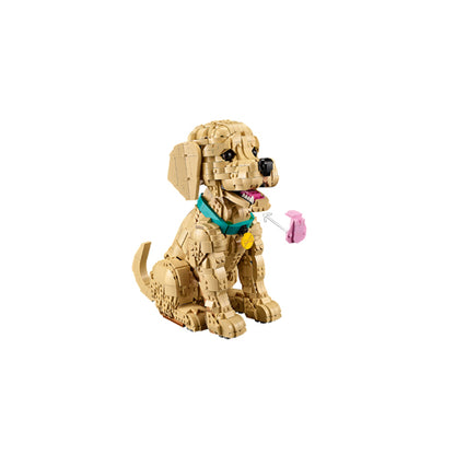 The LEGO® Group Icons Golden Retriever Puppy Building Set 11384