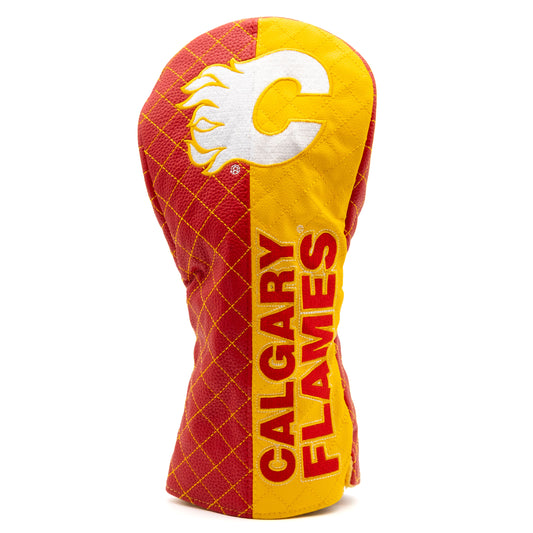 Team Golf Calgary Flames Quilted Driver Cover - Split