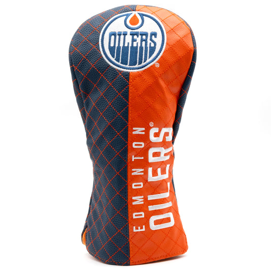 Team Golf Edmonton Oilers Quilted Driver Cover - Split