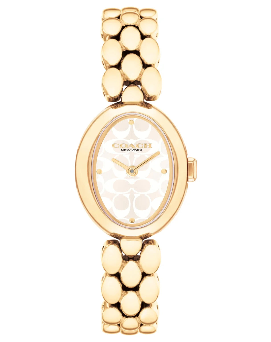 Gold Plated Case & 3 link Bracelet/Silver/White Sig C Dial