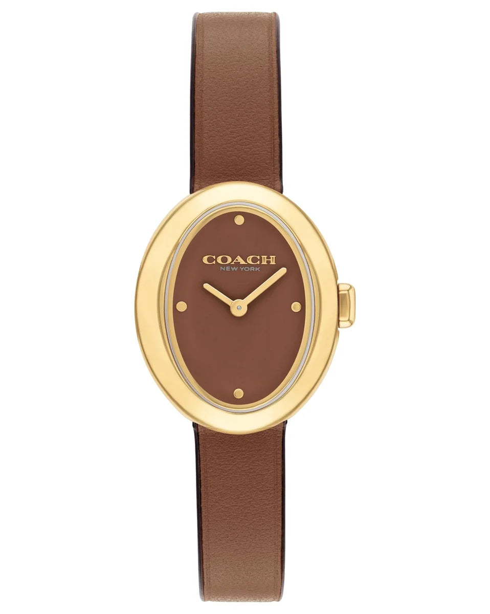 Gold Plated Case/Saddle Calfskin Strap/Saddle Lacquer Dial