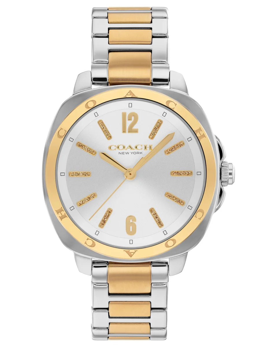 TT/SS Case & Bracelet/Silver White Dial w/ Diamond Dust Markers