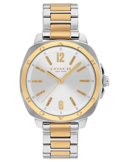 TT/SS Case & Bracelet/Silver White Dial w/ Diamond Dust Markers