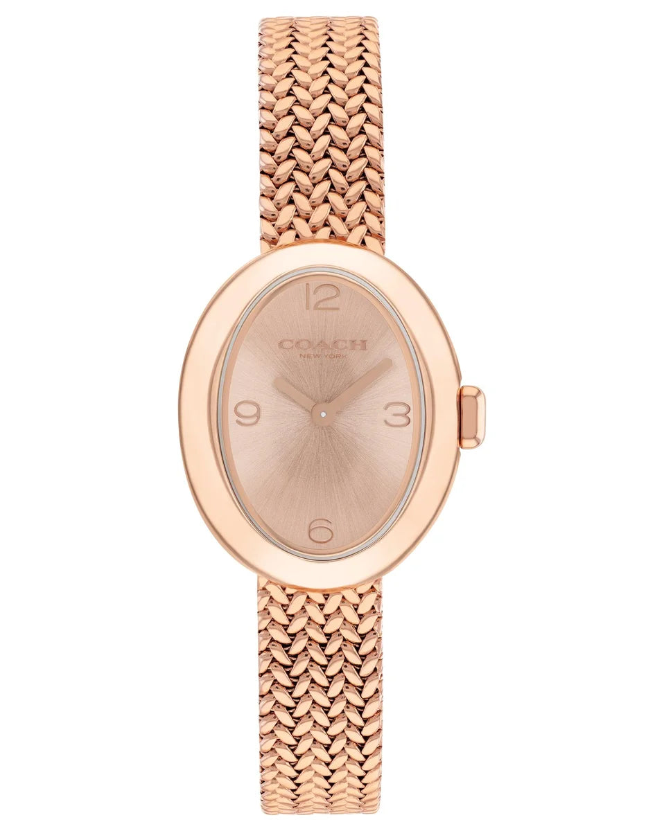 Rose Gold Plated Case & mesh Bracelet/Rose Gold Dial