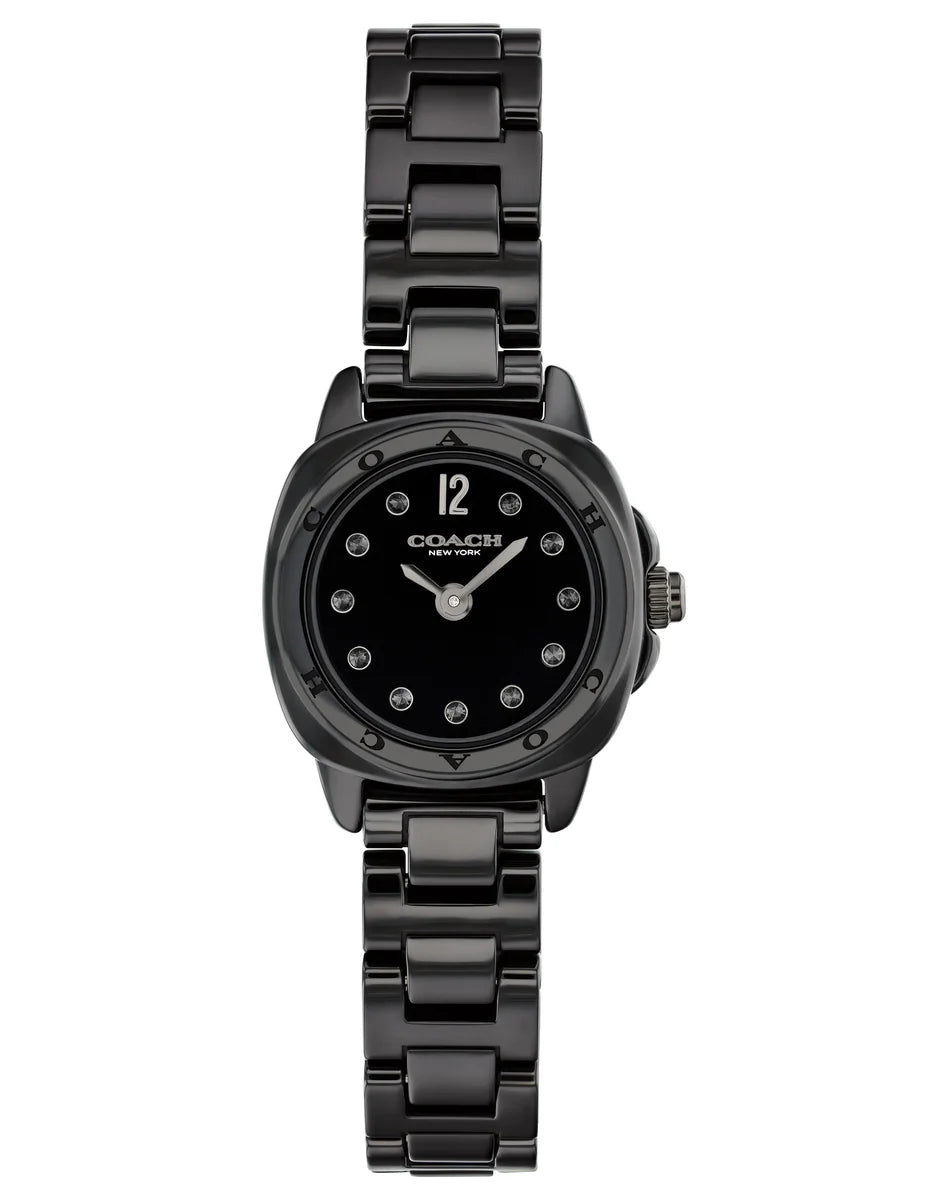 Black Ceramic Case & Bracelet/Black Dial