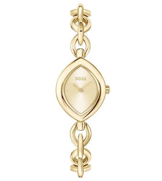 29mm Light Yellow Gold Oval Case & Bracelet/Champagne Gold Dial