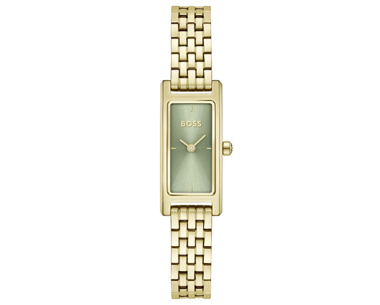 15x33MM Light Yellow Gold Case & Bracelet/Green dial