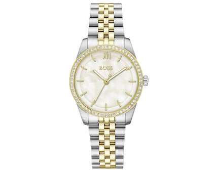 32mm Two-Tone Case with crystals/TT Bracelet/White MOP dial