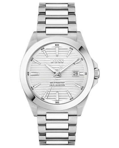 Stainless Steel Case & Bracelet/Silver Dial