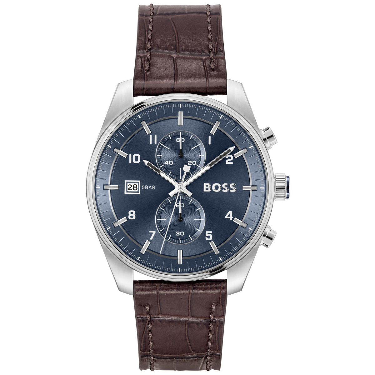 Stainless Steel/Brown/Blue