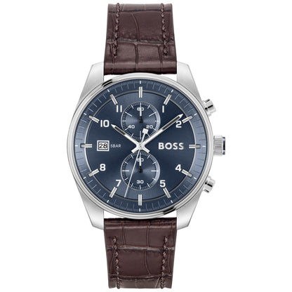 Stainless Steel/Brown/Blue