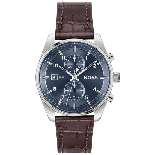 Stainless Steel/Brown/Blue