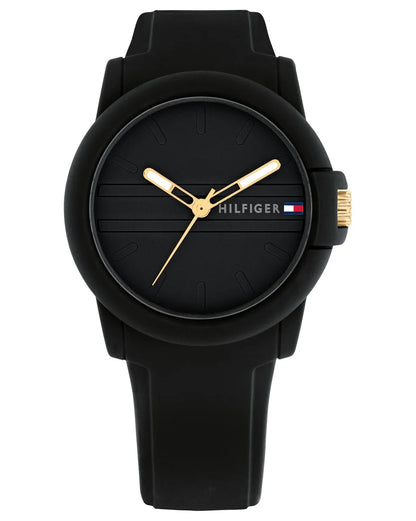 Black Silicone case/Black silicone strap/Black dial
