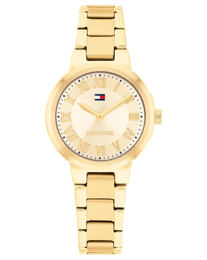 Gold Plated Case & Bracelet/Champagne Dial