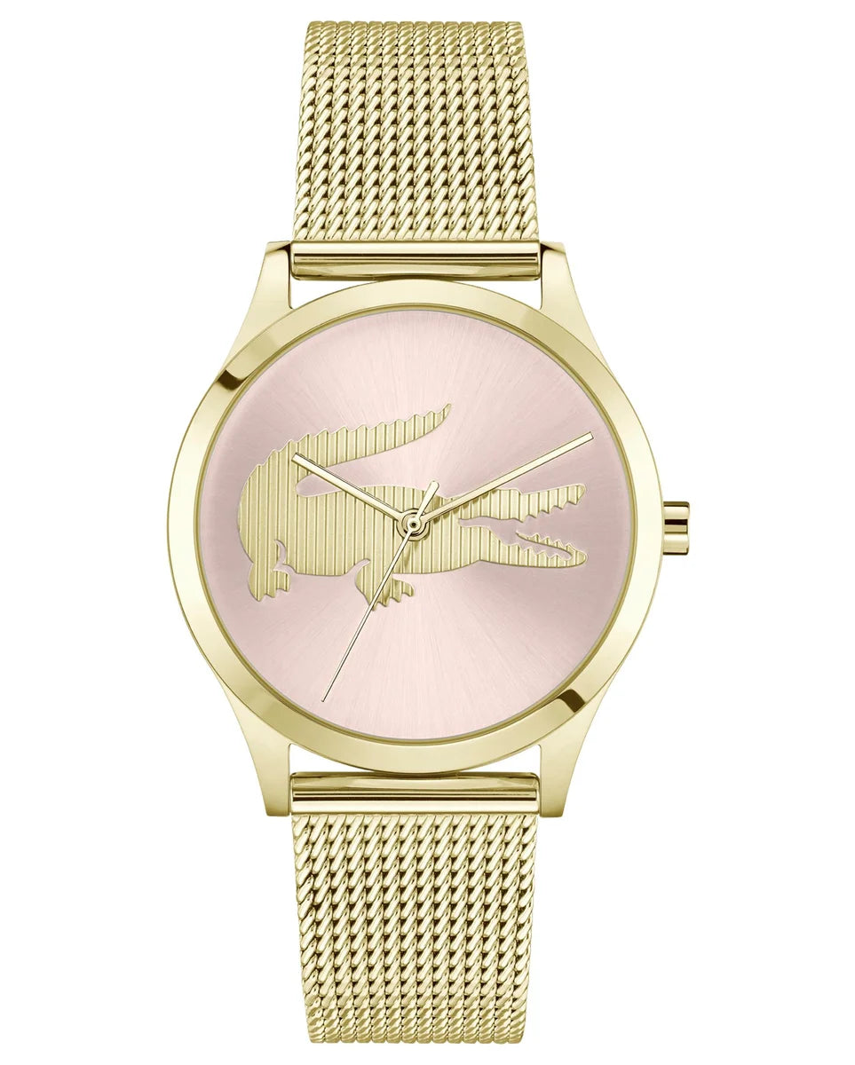 Yellow Gold IP Case and Mesh Bracelet/Pink Dial