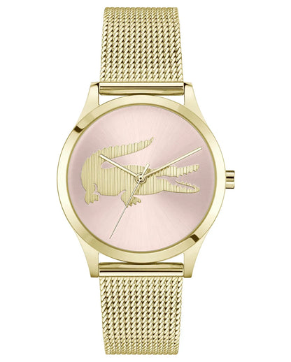 Yellow Gold IP Case and Mesh Bracelet/Pink Dial
