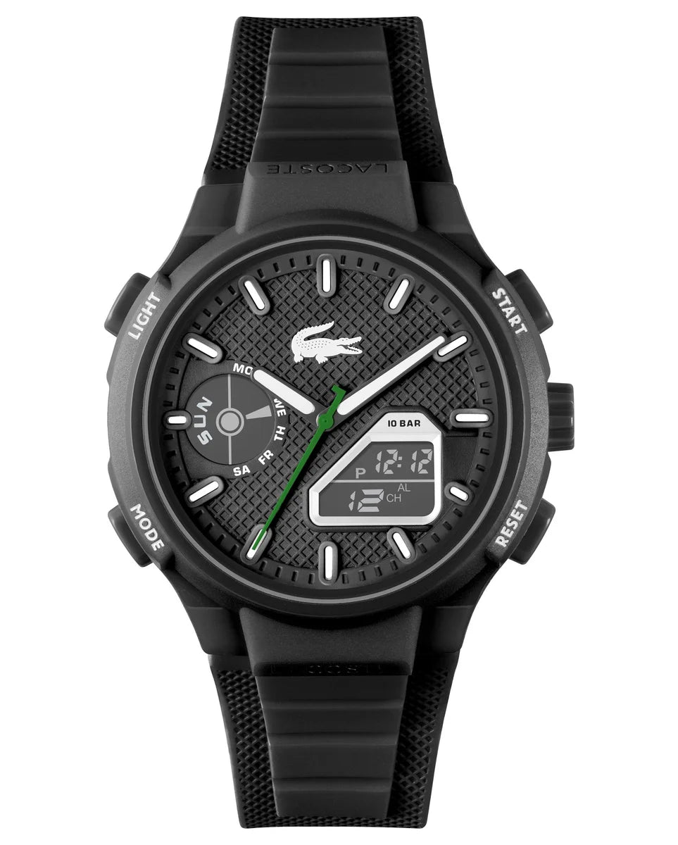 Black TR90 Case/Black Ana-Digi Dial/Black Silicone Strap
