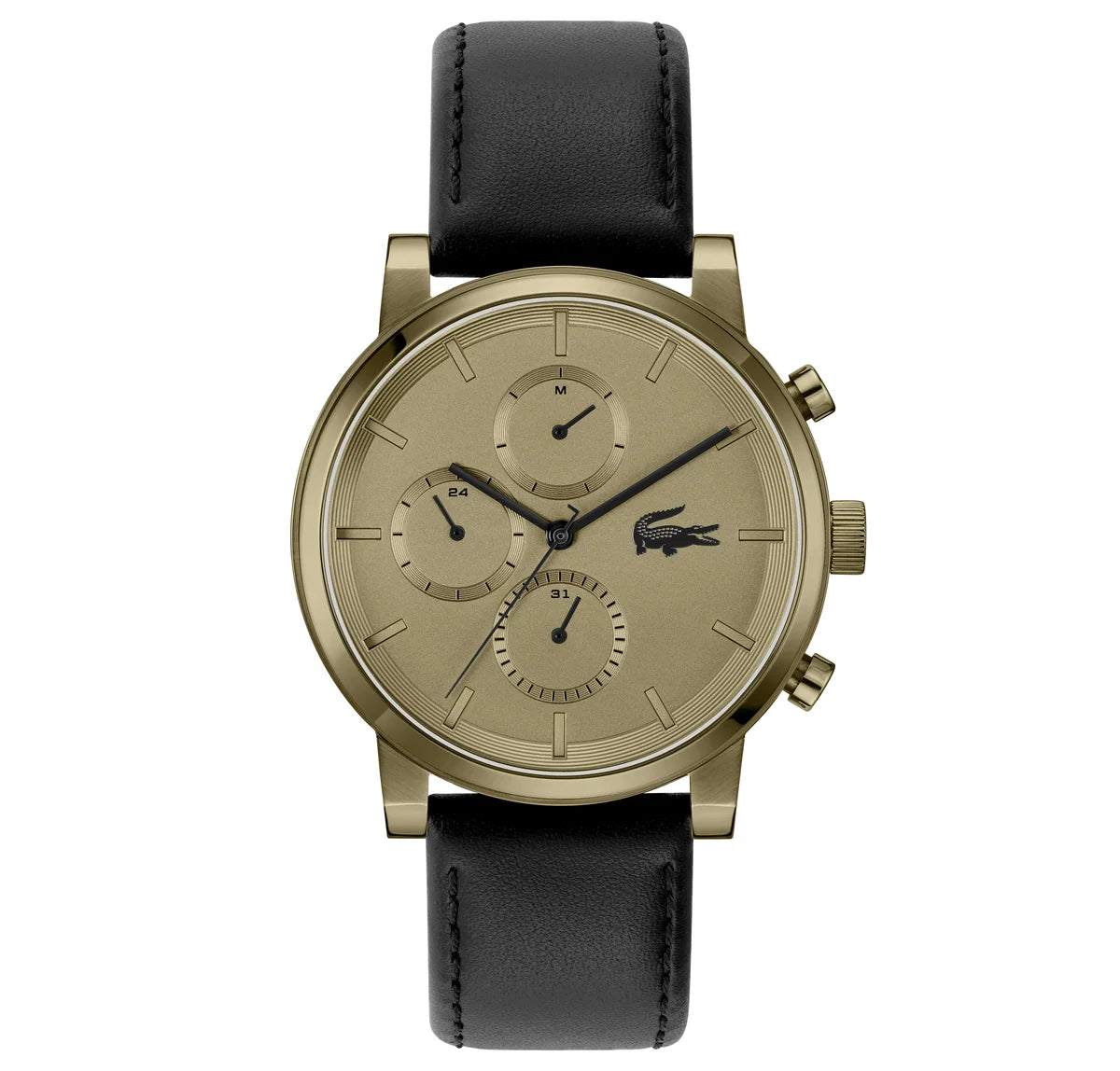 Bronze IP Case/Black Leather Strap/Bronze IP multi function Dial