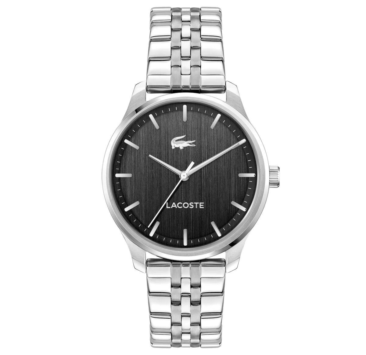 Stainless Steel Case and bracelet/Black Dial