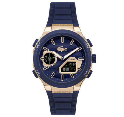 45mm CG IP Case with Navy Dial and Navy Silicone Strap Analog-Digital Watch