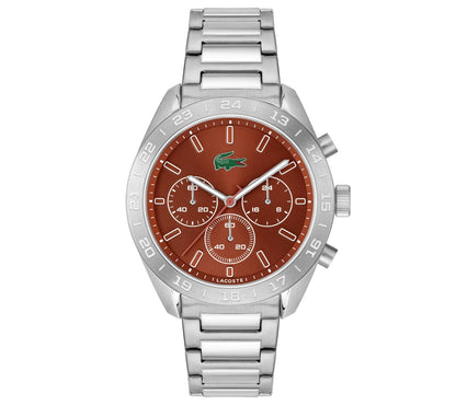 42mm Stainless Steel Case & Bracelet/Clay Chronograph Dial