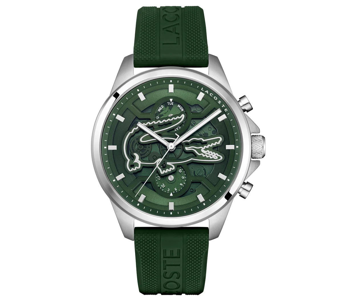 43mm SS Case/Green Skeleton Dial/Green Silicone Strap