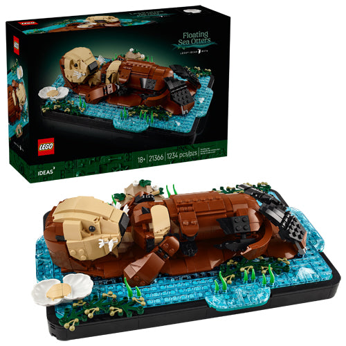 The LEGO® Group Ideas Floating Sea Otters Building Sets for Adults 21366