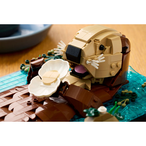 The LEGO® Group Ideas Floating Sea Otters Building Sets for Adults 21366
