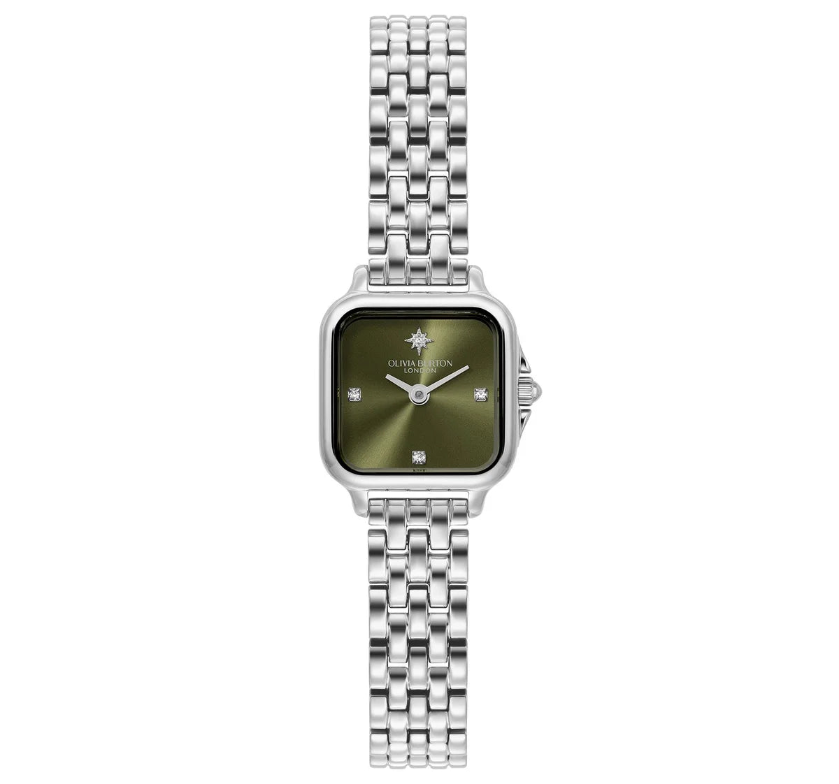 Stainless Steel case & link bracelet/Sage dial with North Star